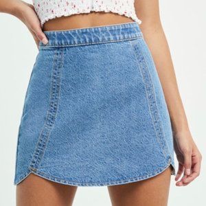 Pacsun Denim Joplin High Waisted Tulip Skirt